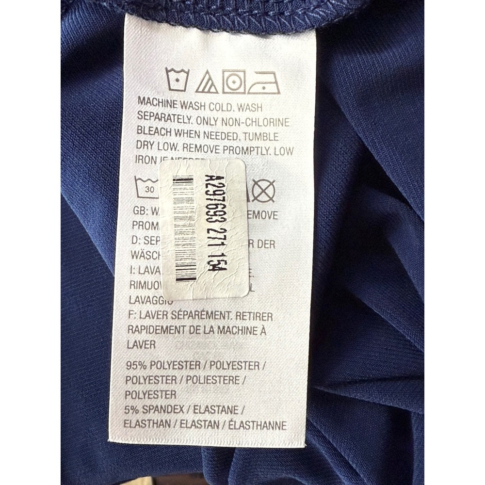 Susan Graver Open Knit Bell Sleeve Cardigan Blue Office Career Preppy - Picture 10 of 11